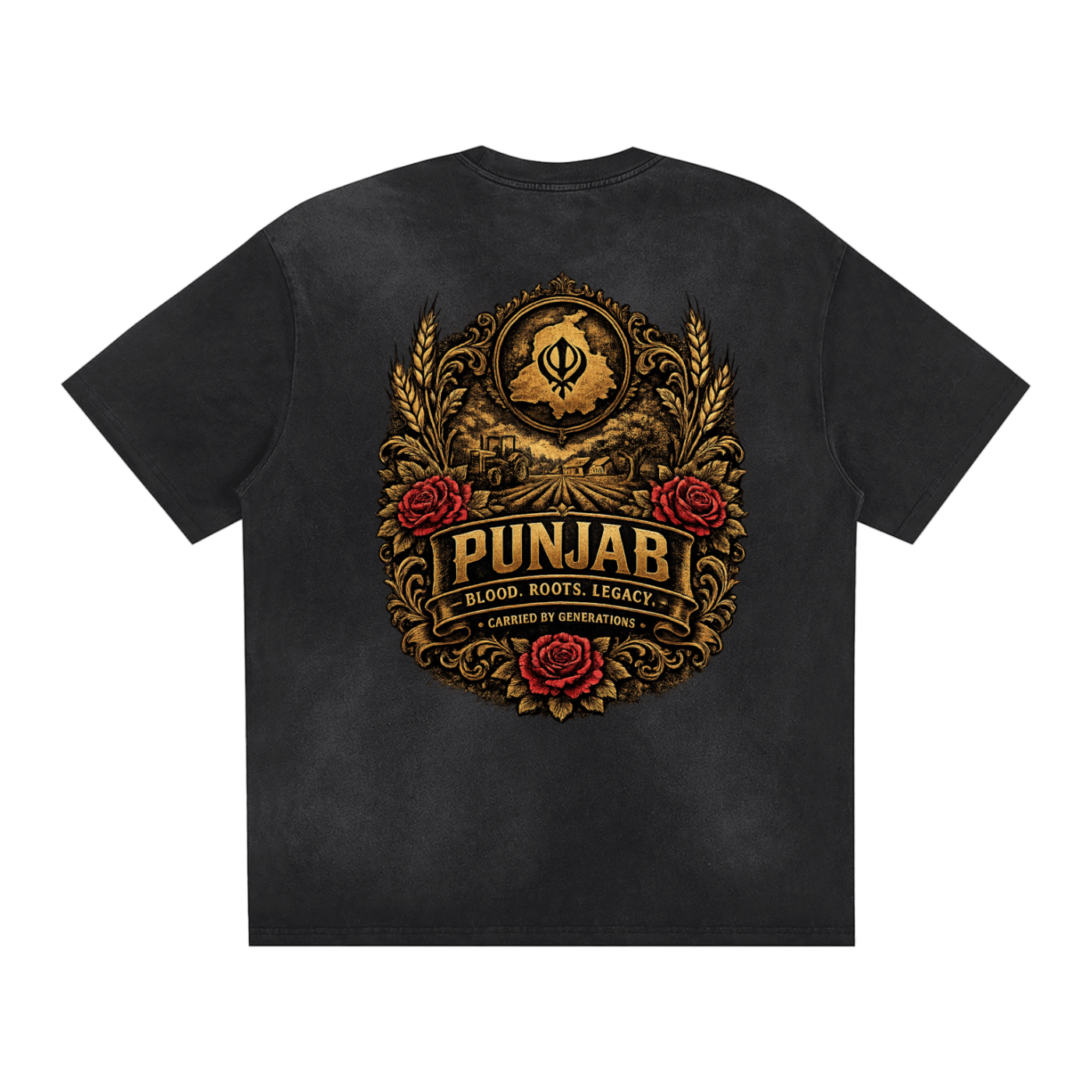 Blood Roots Legacy - Crest Sunfaded T-Shirt